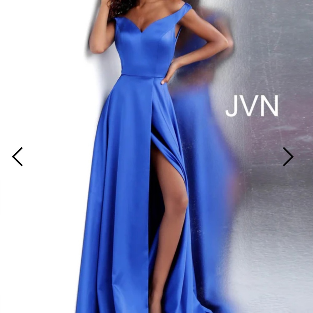 Jovani Blue Gown size 14 NWT - Picture 4 of 7